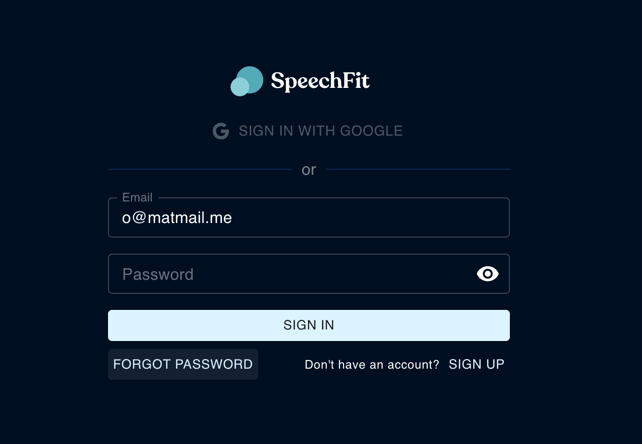 reset password